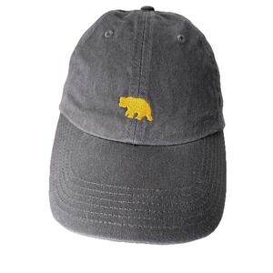 Baylor Men's Hat Bears Cap Strap Back Gray Yellow NCAA College